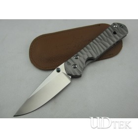 Chris Reeve Sand classic sebenza 21 Titanium handle ripple folding knife UD40978